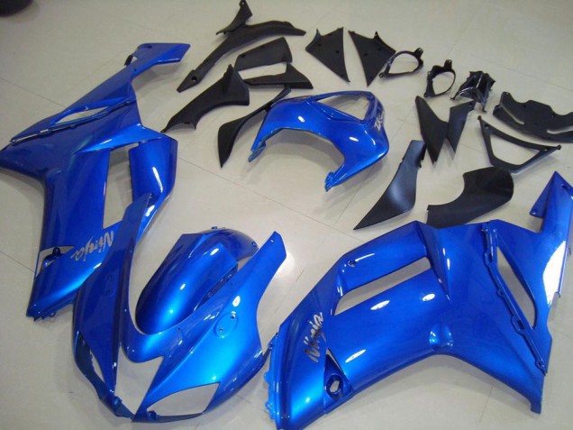 Custom 2007-2008 Blue Kawasaki ZX6R Motorcycle Fairings Kit Custom 2007-2008 Blue Kawasaki ZX6R Motorcycle Fairings Kit