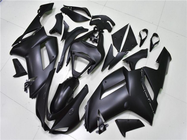 Custom 2007-2008 Matte Black Kawasaki ZX6R Bike Fairing Kit Custom 2007-2008 Matte Black Kawasaki ZX6R Bike Fairing Kit