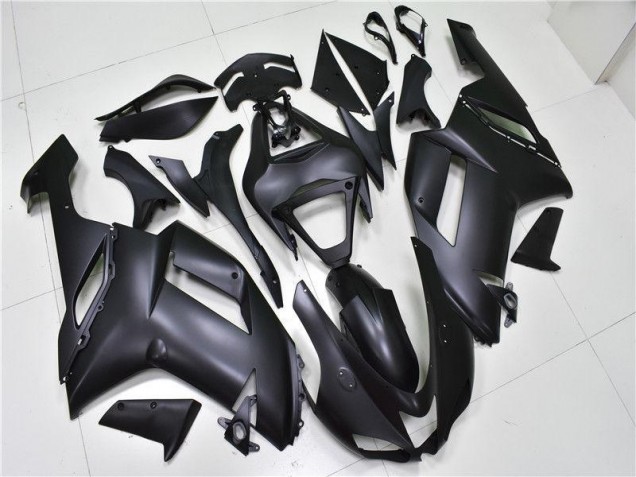 Custom 2007-2008 Matte Black Kawasaki ZX6R Bike Fairing Kit Custom 2007-2008 Matte Black Kawasaki ZX6R Bike Fairing Kit