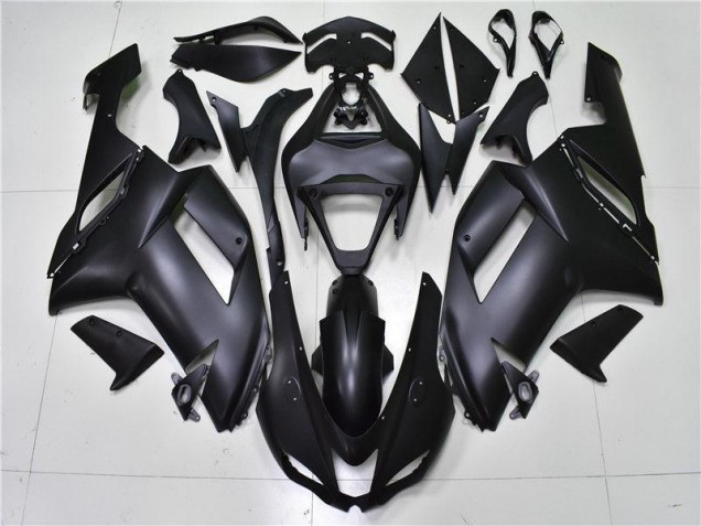 Custom 2007-2008 Matte Black Kawasaki ZX6R Bike Fairing Kit Custom 2007-2008 Matte Black Kawasaki ZX6R Bike Fairing Kit