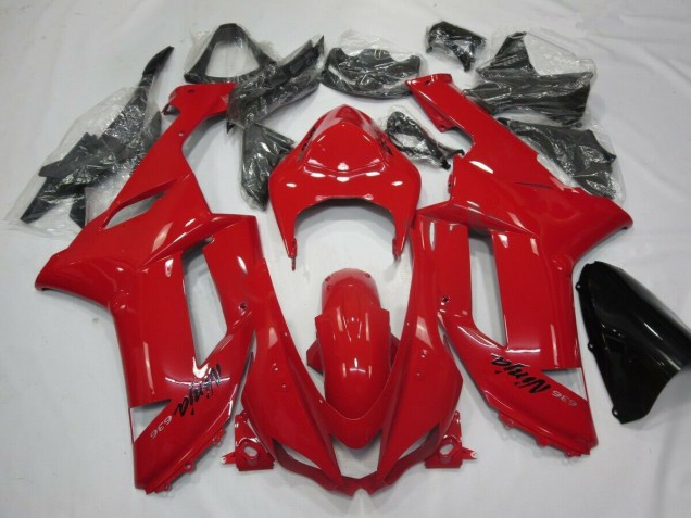 Custom 2007-2008 Red Kawasaki ZX6R Motor Fairings Custom 2007-2008 Red Kawasaki ZX6R Motor Fairings