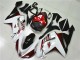 Custom 2007-2008 White Black Red Kawasaki ZX6R Motorbike Fairings Custom 2007-2008 White Black Red Kawasaki ZX6R Motorbike Fairings