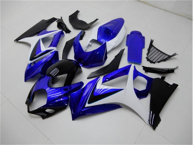 Custom 2007-2008 Blue White Black Suzuki GSXR 1000 K7 Motorcylce Fairings Custom 2007-2008 Blue White Black Suzuki GSXR 1000 K7 Motorcylce Fairings