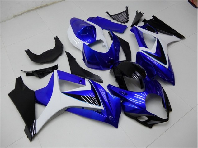 Custom 2007-2008 Blue White Black Suzuki GSXR 1000 K7 Motorcylce Fairings Custom 2007-2008 Blue White Black Suzuki GSXR 1000 K7 Motorcylce Fairings