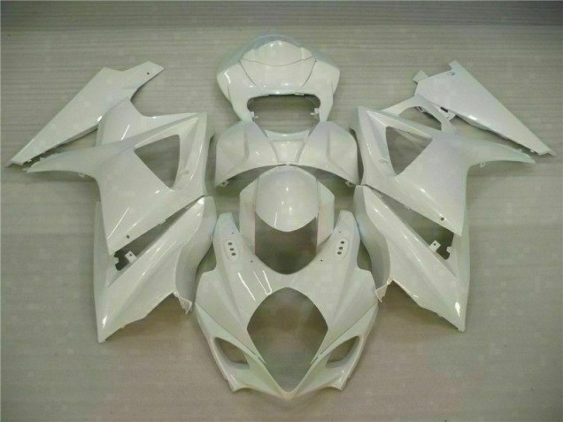 Custom 2007-2008 White Suzuki GSXR 1000 K7 Motorcycle Fairing Custom 2007-2008 White Suzuki GSXR 1000 K7 Motorcycle Fairing