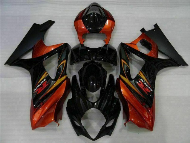 Custom 2007-2008 Black Suzuki GSXR 1000 K7 Motorcycle Fairing Kit Custom 2007-2008 Black Suzuki GSXR 1000 K7 Motorcycle Fairing Kit