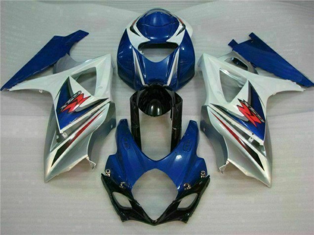 Custom 2007-2008 Blue White Suzuki GSXR 1000 K7 Bike Fairings Custom 2007-2008 Blue White Suzuki GSXR 1000 K7 Bike Fairings