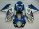 Custom 2007-2008 Blue White Suzuki GSXR 1000 K7 Bike Fairings Custom 2007-2008 Blue White Suzuki GSXR 1000 K7 Bike Fairings