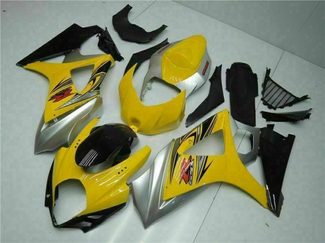 Custom 2007-2008 Yellow Suzuki GSXR 1000 K7 Bike Fairing Kit Custom 2007-2008 Yellow Suzuki GSXR 1000 K7 Bike Fairing Kit