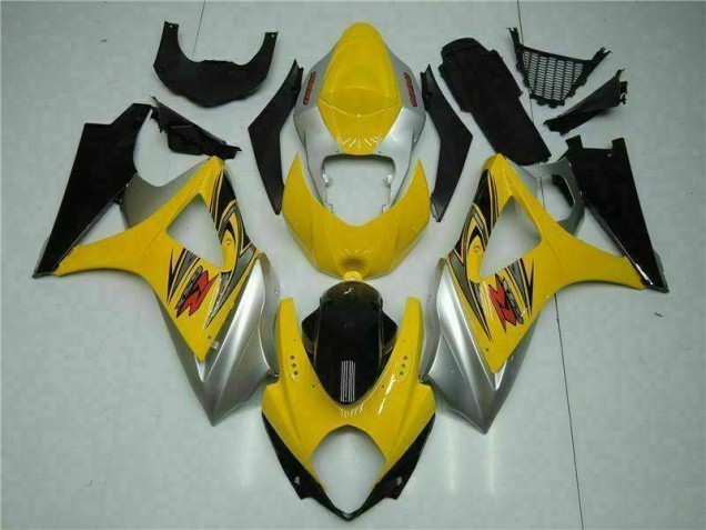 Custom 2007-2008 Yellow Suzuki GSXR 1000 K7 Bike Fairing Kit Custom 2007-2008 Yellow Suzuki GSXR 1000 K7 Bike Fairing Kit