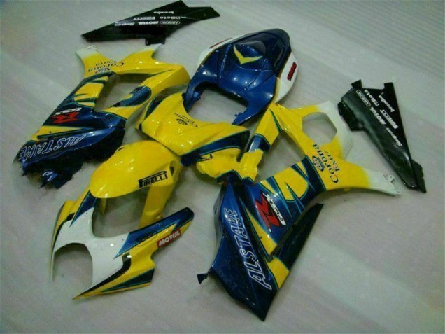 Custom 2007-2008 Yellow Suzuki GSXR 1000 K7 Motorbike Fairing Kits Custom 2007-2008 Yellow Suzuki GSXR 1000 K7 Motorbike Fairing Kits