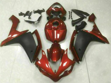 Aftermarket 2007-2008 Yamaha YZF R1 Motorcycle Fairings MF0825 - Red Black