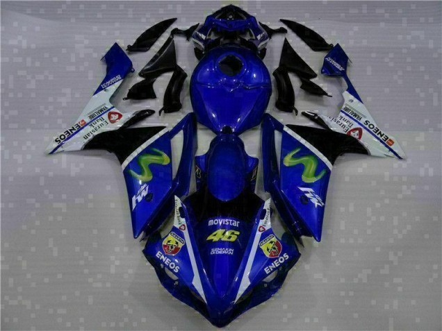 Custom 2007-2008 Blue Yamaha YZF R1 Motorcyle Fairings Custom 2007-2008 Blue Yamaha YZF R1 Motorcyle Fairings