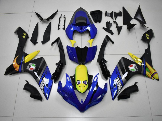 Custom 2007-2008 Blue Shark Yamaha YZF R1 Motorcycle Fairing Kit Custom 2007-2008 Blue Shark Yamaha YZF R1 Motorcycle Fairing Kit