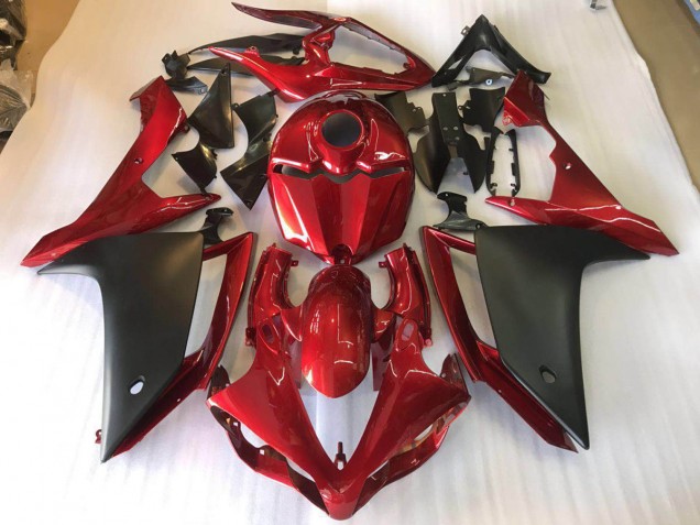 Custom 2007-2008 Matte Black Red Yamaha YZF R1 Motorbike Fairing Kits Custom 2007-2008 Matte Black Red Yamaha YZF R1 Motorbike Fairing Kits