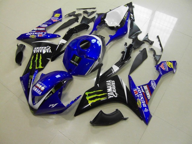 Custom 2007-2008 Blue Monster Yamaha YZF R1 Motorcylce Fairings Custom 2007-2008 Blue Monster Yamaha YZF R1 Motorcylce Fairings