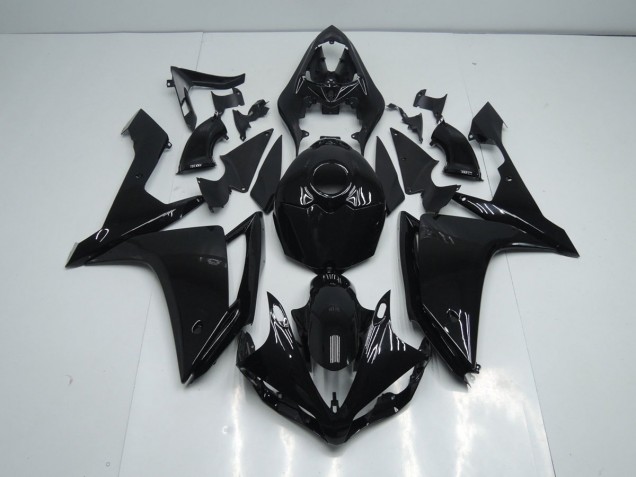Custom 2007-2008 Glossy Black Yamaha YZF R1 Motorcycle Fairing Kit Custom 2007-2008 Glossy Black Yamaha YZF R1 Motorcycle Fairing Kit