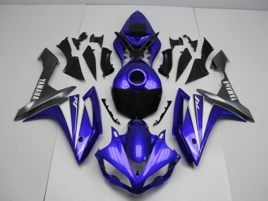 Custom 2007-2008 Blue White Yamaha YZF R1 Bike Fairing Kit