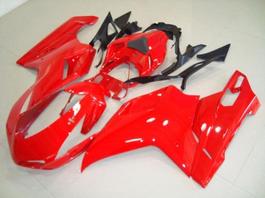 Aftermarket 2007-2012 Ducati 848 1098 1198 Motorcycle Fairings MF3981 - Red