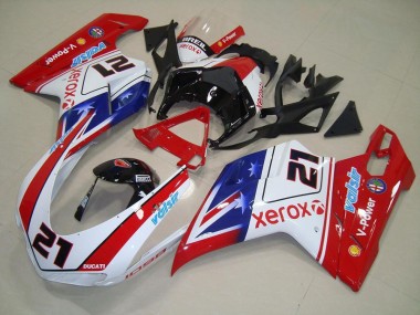 Custom 2007-2014 Xerox 21 Ducati 848 1098 1198 Moto Fairings