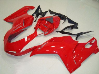 Custom 2007-2014 Red Original Ducati 848 1098 1198 Motorbike Fairing
