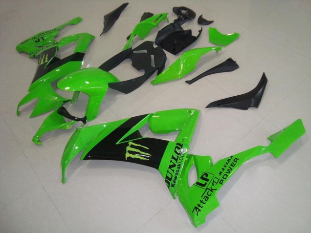 Custom 2008-2010 Green Monster Kawasaki ZX10R Motorbike Fairings Custom 2008-2010 Green Monster Kawasaki ZX10R Motorbike Fairings