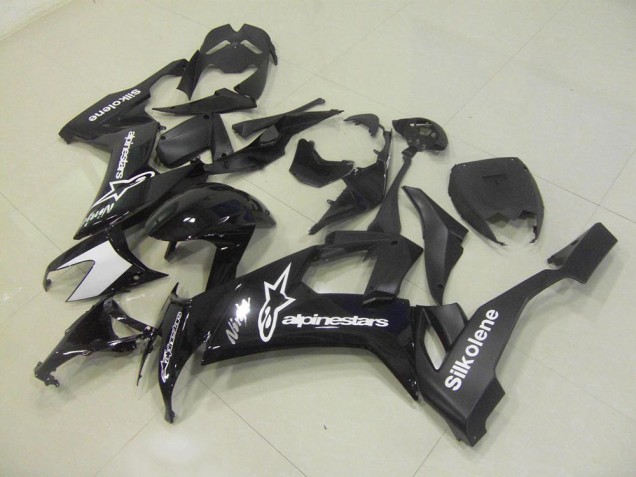 Custom 2008-2010 Black Silkolene Kawasaki ZX10R Bike Fairings Custom 2008-2010 Black Silkolene Kawasaki ZX10R Bike Fairings