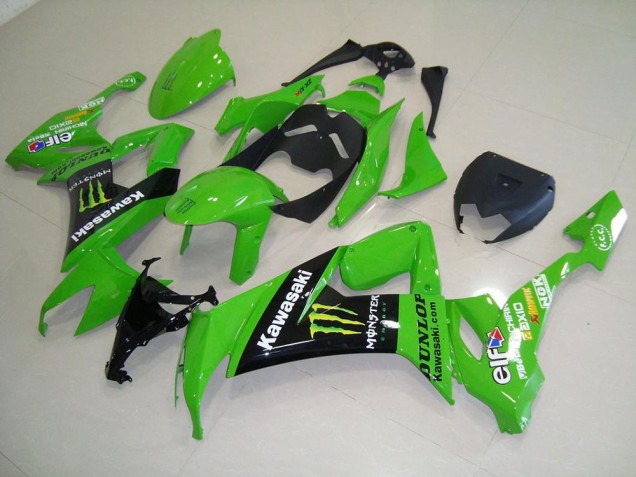 Custom 2008-2010 Green Monster Kawasaki ZX10R Motor Bike Fairings Custom 2008-2010 Green Monster Kawasaki ZX10R Motor Bike Fairings