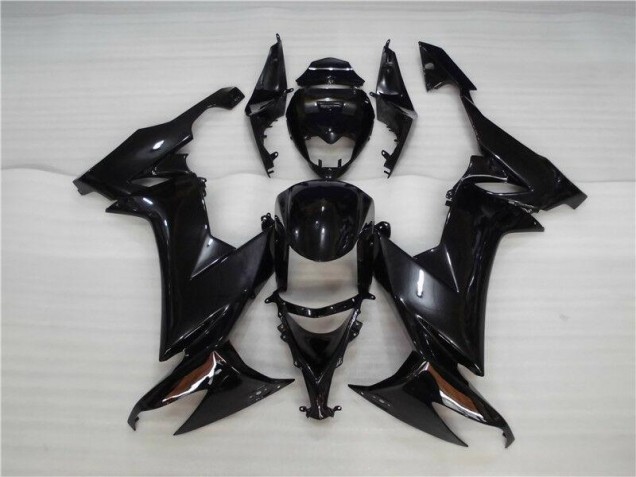 Custom 2008-2010 Glossy Black Kawasaki ZX10R Motorcycle Fairing Kit Custom 2008-2010 Glossy Black Kawasaki ZX10R Motorcycle Fairing Kit