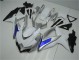 Aftermarket 2008-2010 White Silver Blue Suzuki GSXR 600/750 Motorcycle Fairings Kit