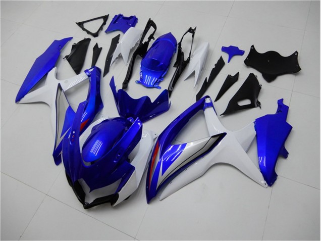 Aftermarket 2008-2010 Blue White Suzuki GSXR 600/750 Motorcylce Fairings