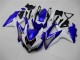 Custom 2008-2010 White Blue Suzuki GSXR 600/750 Motorbike Fairings Custom 2008-2010 White Blue Suzuki GSXR 600/750 Motorbike Fairings
