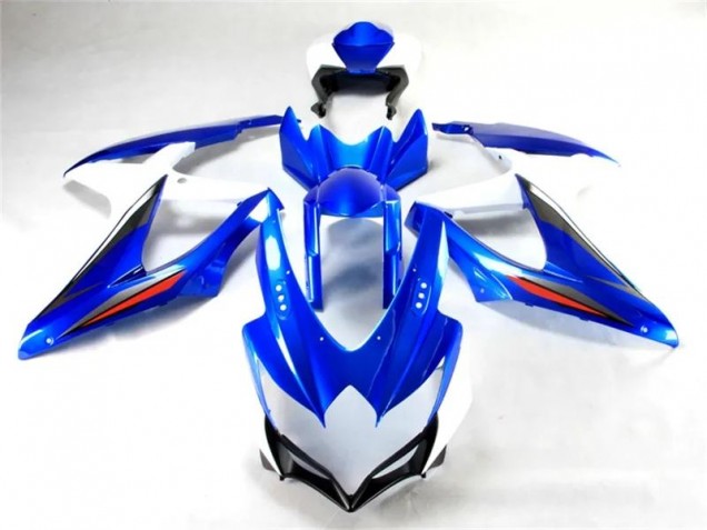 Custom 2008-2010 Blue White Suzuki GSXR 600/750 Bike Fairings Custom 2008-2010 Blue White Suzuki GSXR 600/750 Bike Fairings