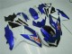 Custom 2008-2010 Blue White Suzuki GSXR 600/750 Motorcycle Fairings Custom 2008-2010 Blue White Suzuki GSXR 600/750 Motorcycle Fairings