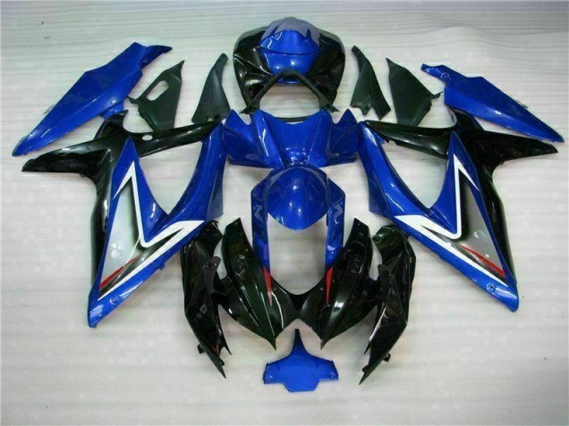 Custom 2008-2010 Blue Black Suzuki GSXR 600/750 Motorcycle Fairing Kit Custom 2008-2010 Blue Black Suzuki GSXR 600/750 Motorcycle Fairing Kit