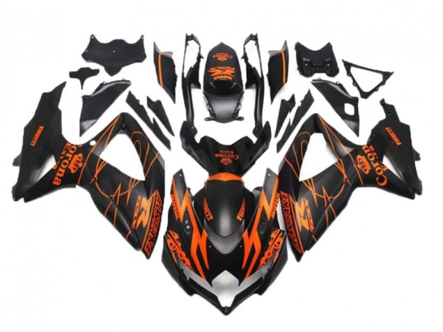 Custom 2008-2010 Black Orange Suzuki GSXR 600/750 Bike Fairings Custom 2008-2010 Black Orange Suzuki GSXR 600/750 Bike Fairings