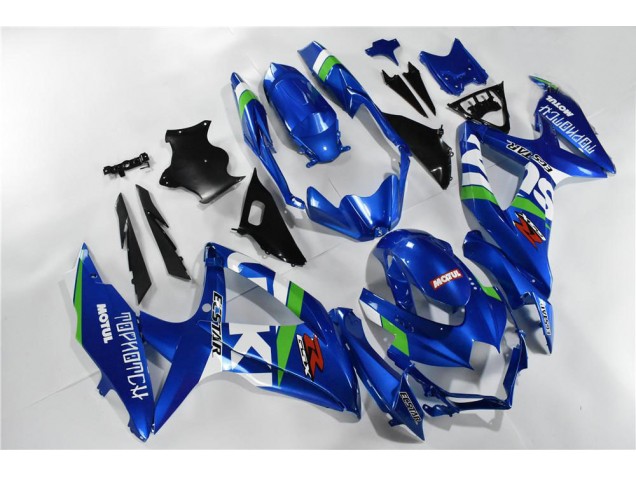 Aftermarket 2008-2010 Blue White Green Suzuki GSXR 600/750 Motor Bike Fairings