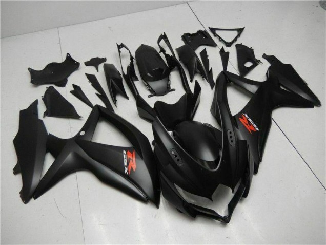 Custom 2008-2010 Black Suzuki GSXR 600/750 Motorcycle Fairings Custom 2008-2010 Black Suzuki GSXR 600/750 Motorcycle Fairings