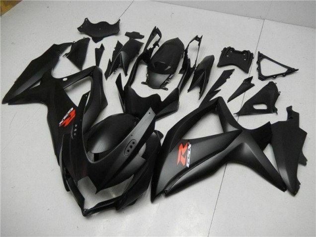 Aftermarket 2008-2010 Black Suzuki GSXR 600/750 Motorcycle Fairings