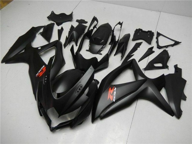 Custom 2008-2010 Black Suzuki GSXR 600/750 Motorcycle Fairings Custom 2008-2010 Black Suzuki GSXR 600/750 Motorcycle Fairings