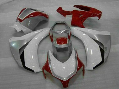 Custom 2008-2011 Red White Honda CBR1000RR Bike Fairings & Bodywork