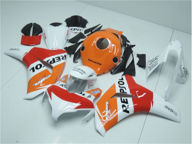Custom 2008-2011 Orange White Red Repsol Honda CBR1000RR Motorcycle Fairing Kits Custom 2008-2011 Orange White Red Repsol Honda CBR1000RR Motorcycle Fairing Kits