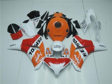 Aftermarket 2008-2011 Honda CBR1000RR Motorcycle Fairings MF1353 - Orange White Red