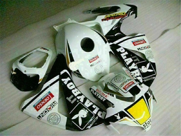 Custom 2008-2011 White Black Playboy Honda CBR1000RR Motorbike Fairing Custom 2008-2011 White Black Playboy Honda CBR1000RR Motorbike Fairing