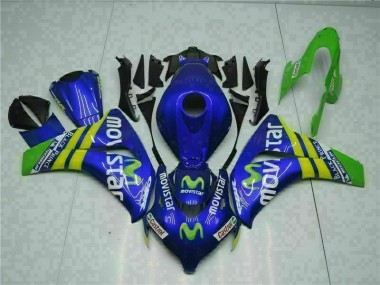 Aftermarket 2008-2011 Green Blue Honda CBR1000RR Motorcycle Replacement Fairings