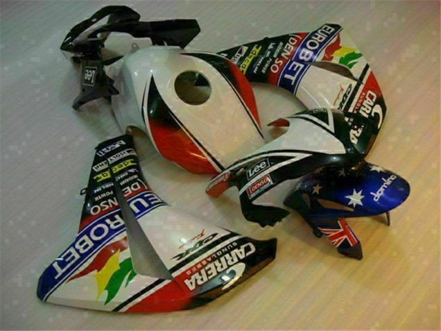 Custom 2008-2011 White Blue Honda CBR1000RR Motorcycle Fairing Custom 2008-2011 White Blue Honda CBR1000RR Motorcycle Fairing