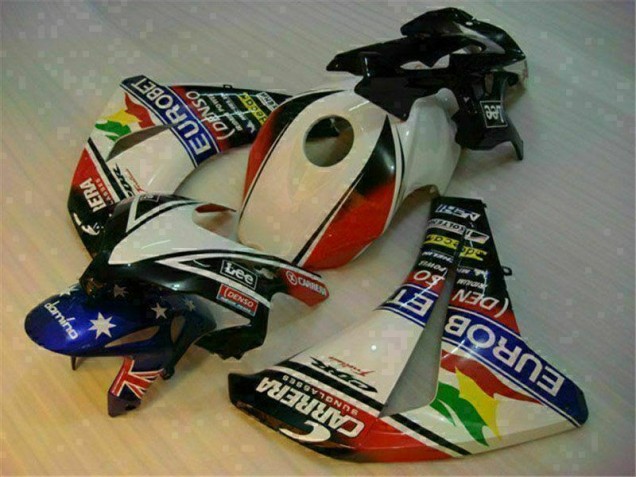 Custom 2008-2011 White Blue Honda CBR1000RR Motorcycle Fairing Custom 2008-2011 White Blue Honda CBR1000RR Motorcycle Fairing