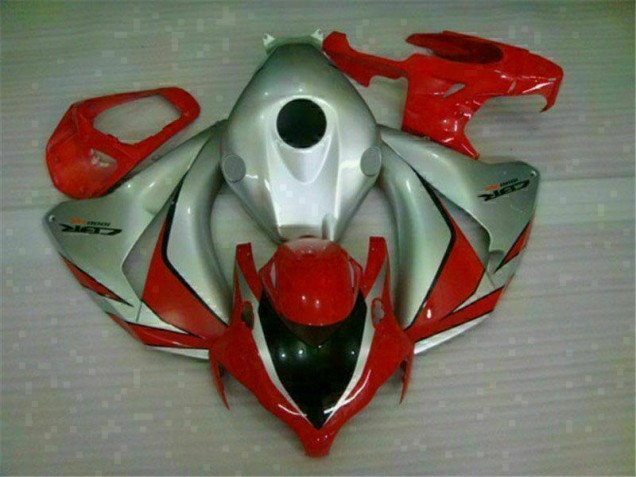 Custom 2008-2011 Red Silver Honda CBR1000RR Motorbike Fairing Custom 2008-2011 Red Silver Honda CBR1000RR Motorbike Fairing