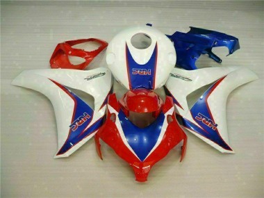 Custom 2008-2011 Red White Blue Honda CBR1000RR Bike Fairings