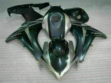 Custom 2008-2011 Black Silver Honda CBR1000RR Replacement Motorcycle Fairings